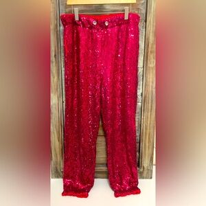 Pink Sequin Party Joggers